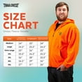 thumbnail image 2 of TrailCrest Adult Mens Chambliss Full Zip Safety Blaze Orange Hoodie Sweatshirt Jacket, Large, 2 of 7