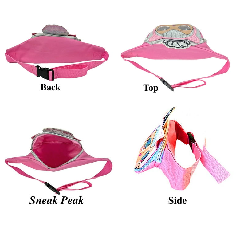 LOL Doll Fanny Pack for Girls with Adjustable Belt Pink Fits All Sizes