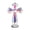 Colorful, variant on Clear Standing Crystal Crosses 6 Inch Religious Christian Gifts For Women Men Handmade Glass Holy Crosses Collectible Transparent