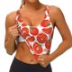 thumbnail image 3 of Fotbe Tomatoes Sujetador Deportivo Largo sin Aros para Mujer con Almohadillas y Soporte Medio, Transpirable y Absorbente, Camiseta Tipo Chaleco o Tank Top-Medium, 3 of 8