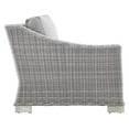 thumbnail image 3 of Modway Conway Outdoor Patio Wicker Rattan Left-Arm Chair in Light Gray Gray, 3 of 8