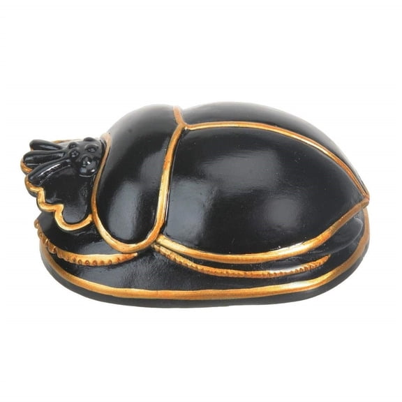 Egyptian Black Scarab Collectible Figurine