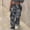 Gray, variant on Generic Women Camouflage Cargo Pants Straight Wide Leg Trousers Jeans with Pockets