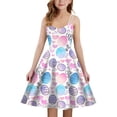 thumbnail image 3 of Kids Flower Girl Dresses Easter Outfit Crewneck Tank Dress Toddler Girl Summer Dresses Easter Dresses For Girls Size 9-10 Years, 3 of 5
