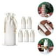 thumbnail image 3 of Bolsas de vino de tela, bolsas de regalo para vino, bolsas para botellas de vino, cordones, bolsas de vino reutilizables, 6 uds., 3 of 6