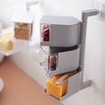 thumbnail image 2 of 1 Ensemble Boîte à Épices Grande Capacité Auto-Adhésive Rotative Boîte de Rangement pour Condiments Fournitures pour la Maison, 2 of 8