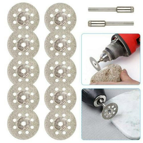 Dezsed 10PCS Cutting Wheel Saw Blades Cut Off Discs Set Rotary Tool Replacement on Silver
