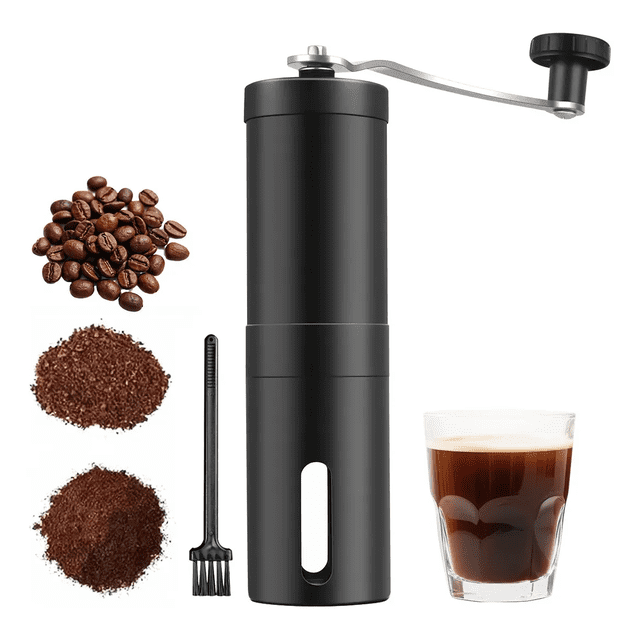 Molino Para Cafe Manual Molinillo De Cafe Acero Inoxidable Xtellar negro