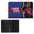 thumbnail image 2 of Lamine Yamal Porta Pasaporte y Cartera de Viaje Premium de Cuero PU, Funda de Pasaporte Bloqueo RFID con Ranuras para Tarjetas de Crédito, Estuche para Libro de Pasaporte para Familia 10cm × 15cm, 2 of 6