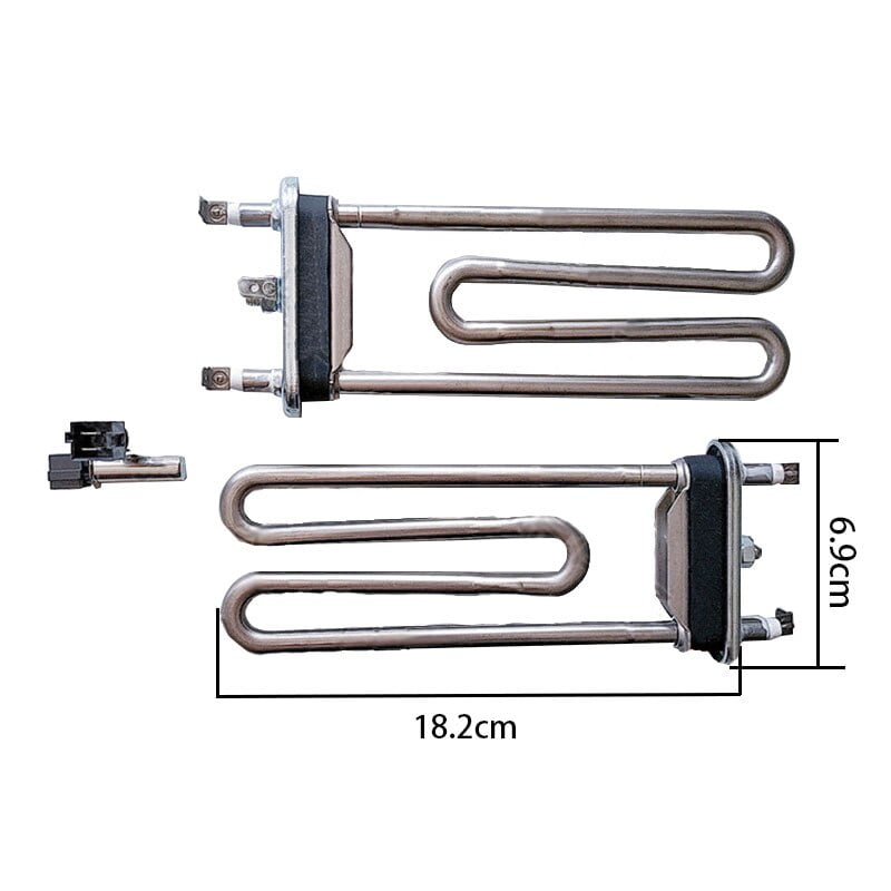 temperature heating tube electric water heater washing machine heating