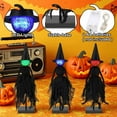 thumbnail image 6 of Halloween Decorations Indoor, Set of 3 Witch with Hats, Spooky Halloween Witch Figurines with 3 LED Colors for Mantel, Shelf & Tabletop Decor Collectible Figurines, 6 of 7