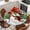 Green Gray, variant on Red Snowman Christmas Round Tablecloth, Fitted Table Cover with Elastic for 45"-54" Round Tables, Green Xmas Tree Snowflake Winter Table Cloth Outdoor Indoor Dinning Party Waterproof Tablecloths