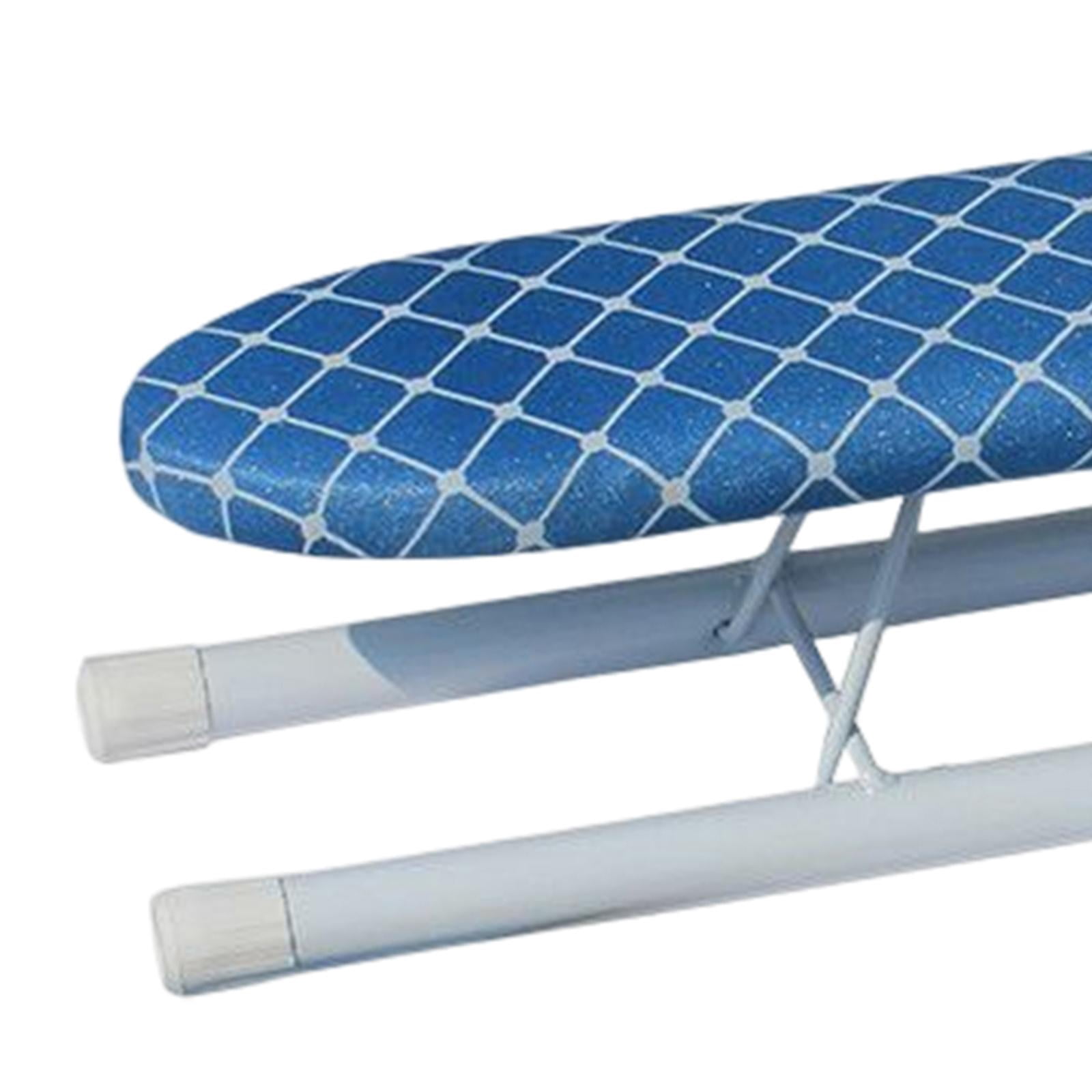 Portable Tabletop Ironing with Folding Legs Ironing Accessories High Temperature Resistant Thickened for Laundry Rooms Blue