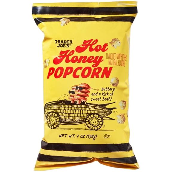 Trader Joe's Hot Honey Popcorn, Buttery Sweet Heat, 7 oz