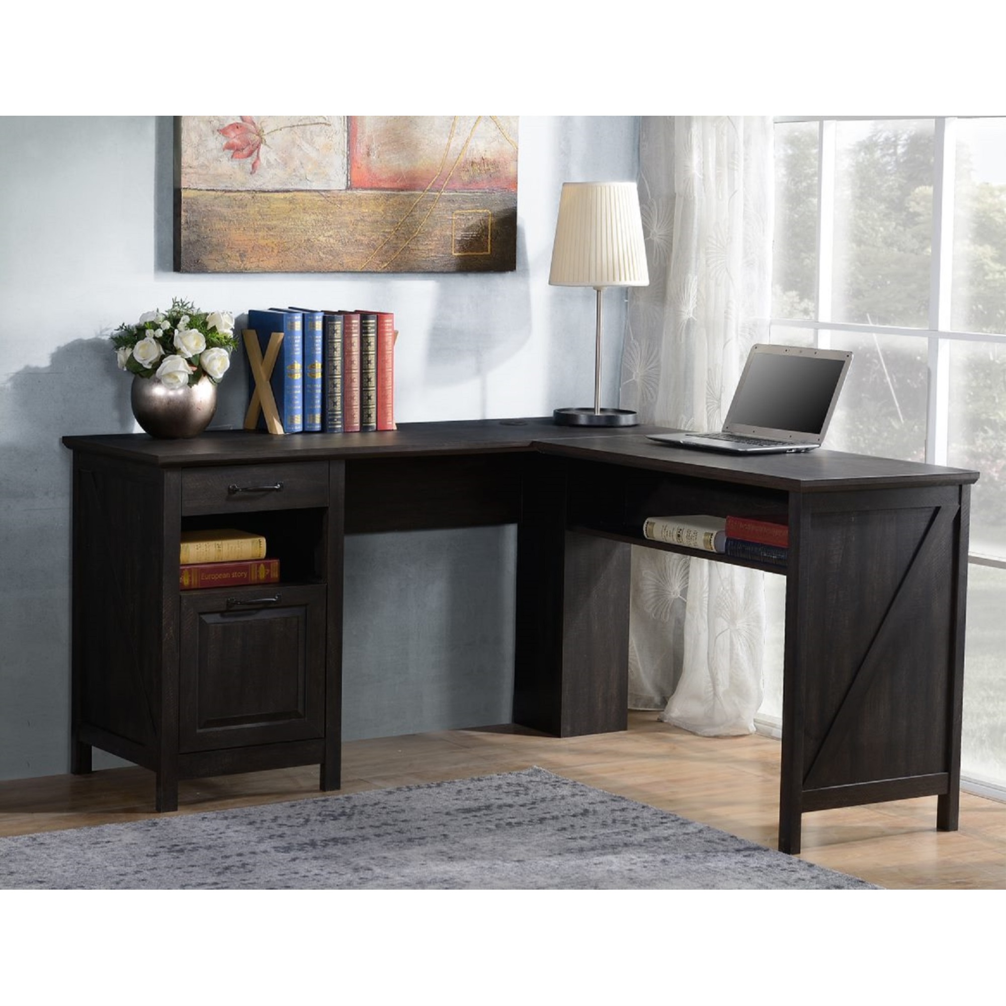 L Shaped Corner Computer Desk
