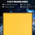 thumbnail image 4 of Eastvita Flame-Resistant 6x6ft Vinyl Welding Curtain Screen with Frame 4 Swivel Wheels (2 Lockable) for Workshop Industrial Protection, 4 of 6