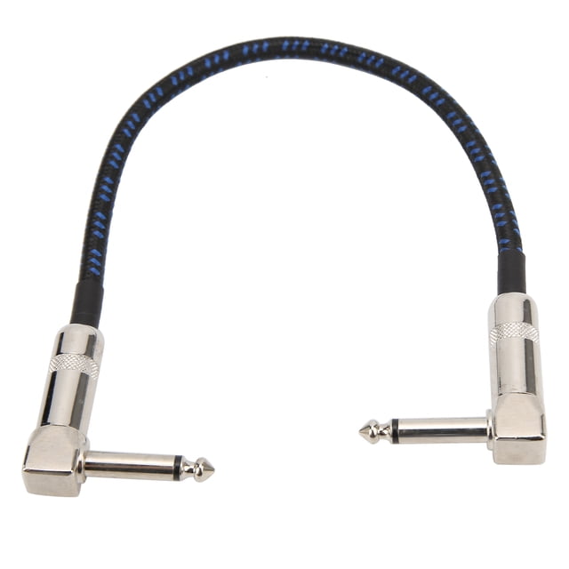 Guitar Cable,11.8in Instrument Cable Weave Instrument Cable Pedal Cable Crafted with Care