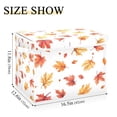 thumbnail image 5 of Yayeee Collapsible Cube Storage Bin with Lid Fabric Closet Decorative Basket with Handles, Watercolor Autumn Leaves, 5 of 7