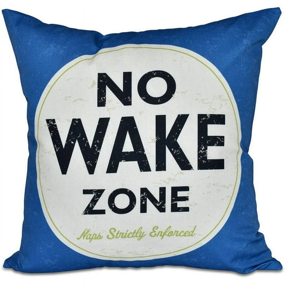 Simply Daisy 16" x 16" Nap Zone Word Print Outdoor Pillow
