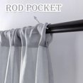 thumbnail image 2 of Rideau Transparent Blanc Rideaux Semi-Transparents 140260cm Intérieur Moderne Effet Transparent, Gris, 2 of 4