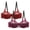 Hot Pink, variant on Turilly Bras 2 Pack Plus Size Womens Lace Underwire Push Up Bra Hollow Out Everyday Wear Everyday Bras