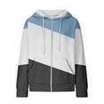 thumbnail image 4 of Jsaierl Womens Hoodies Cute Color Block Graphic Hooded Sweatshirts Holiday Pullover Comfort Long Sleeve Top Hoodie Womens Hoodies, 4 of 7