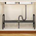 thumbnail image 1 of Expandable Shelf,Metal Modern Under Sink Sturdy Structure Organizer Rack Shelf Rack for Cabinet Countertop Sink, 1 of 7