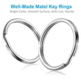 thumbnail image 3 of Emlimny Split Key Ring, 20 Pcs Assorted Round Keyring Durable 5 Sizes (1/2 inch, 3/4 inch,1 inch, 1.25 inch, 1.38 inch), 3 of 6