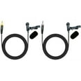 thumbnail image 2 of MYG Black Lapel Microphone for Shure For Sony Clip-On Wireless System With Cap, 2 of 5