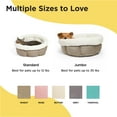 thumbnail image 6 of Best Friends by Sheri Cuddle Cup Ilan Cozy Microfiber Cat and Dog Bed in Standard Wheat, 6 of 6