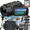 thumbnail image 1 of Sony FDR-AX43 4K Ultra HD Handycam Camcorder with 64GB SanDisk Memory Card + Case + Tripod + ZeeTech Accessory Bundle, 1 of 5