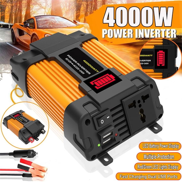 12 Volt to 220 Volt Inverter with Enhanced Safety Features and Indicators