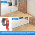 thumbnail image 4 of Uxcell Floor Transition Strip 2" 10ft Self-Adhesive Edge Trim Gray Wood Grain, 4 of 6