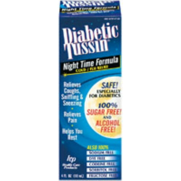 Diabetic Tussin Cold & Flu Liquid 4 oz