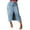 Light Blue, variant on Wangsaura Women High Waist Denim Maxi Skirt Split Thigh Zip Up Jeans Skirt Bodycon A Line Long Skirt with Pocket