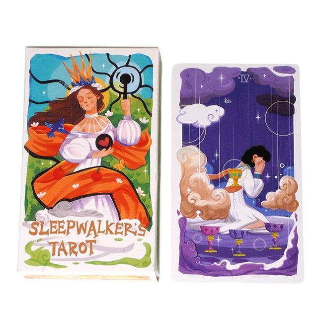 Cartas de Tarot de adivinación, juego de mesa de adivinación, juego de mesa de adivinación, fiesta de reunión familiar, 78 piezas, versión en inglés Fivean unisex