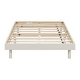 thumbnail image 6 of Miniyam Wood Twin Size Floating Bed for Kids and Teens, White, 6 of 7