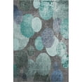thumbnail image 2 of Addison Rugs Mayfield Washable Transitional Organic Teal Rectangle Rug, 8' x 10', 2 of 6