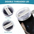 thumbnail image 5 of Cat Candles and Lambs 40 oz Tumbler with Handle Insulated&nbsp;Travel Mug&nbsp;Lid Straw Leak Proof Steel Vacuum Water Bottles Glasses Fits in Car Cup Holder, 5 of 7