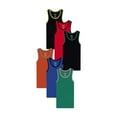 thumbnail image 2 of Buyless Fashion Boys Scoop Neck Tagless Undershirts Soft Cotton Tank Top (6 Pack) 4-5, 2 of 7