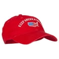 thumbnail image 5 of Keep America Great USA Flag Map Embroidered Low Profile Washed Cap - Red OSFM, 5 of 5
