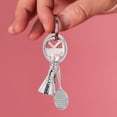 thumbnail image 4 of OULII 2Pcs Badminton Racket Key Chain in Zinc Alloy for Christmas and Birthday Party Favors, 4 of 8