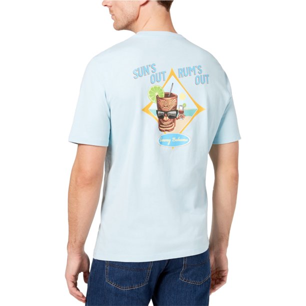 Camiseta gráfica Tommy Bahama Sun's Out Rum's Out Azul Mediano