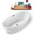thumbnail image 2 of 59" Streamline N1301BGM Freestanding Tub and Tray With Internal Drain, 2 of 7