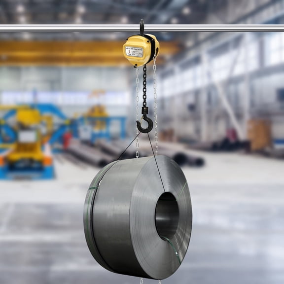 Hand Chain Hoist Manual Chain Hoist Heavy Duty Pulley Hoist W/Rotatable Hook