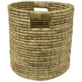 thumbnail image 3 of Northlight Natural Woven Table and Floor Cylindrical Seagrass Baskets - Brown - Set of 3, 3 of 7