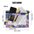 thumbnail image 3 of Cartoon Unicorn Moon Corn 2 Pack Pencil Pouch for 3 Ring Binder Smooth Zipper Folders with Pockets Clear Window Pencil Case, 3 of 6