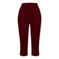 thumbnail image 4 of Women's Capris Athletic Cropped Jogging Pants Casual High Waist Sports Sweatpant, 4 of 5