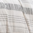 thumbnail image 3 of Wim 6 Piece Queen Size Duvet Comforter Set - Accent Pillows - Striped Gray, 3 of 5
