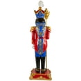 thumbnail image 6 of Northlight Regal Commercial Christmas Nutcracker Soldier with Scepter - 6.5' - Red and Blue, 6 of 7